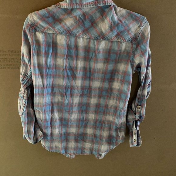 HURLEY LONG SLEEVE PLAID SIZE SMALL - Picture 3 of 7